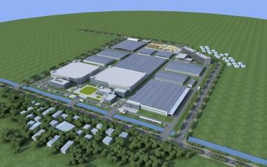 喜封金頂 | 長芯盛漢川綜合廠房主體封頂 打造智能制造基地